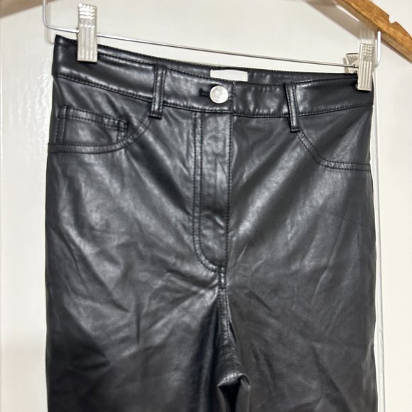 ARITZIA WILFRED FREE Adrienne Faux Vegan Leather Skinny Pant Size‎ 2 - Picture 3 of 9